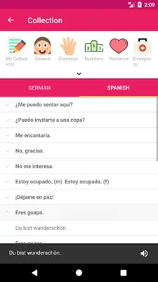 German Spanish Dictionary android App screenshot 0